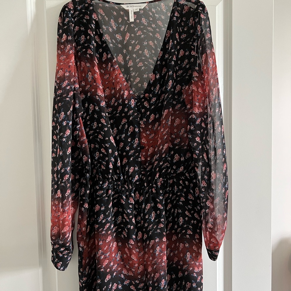 Bcbgeneration Floral Button Front Romper - image 2